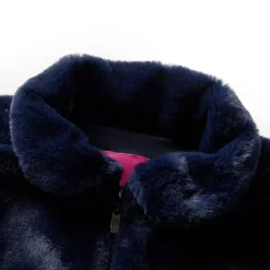 Kinderjas 92 kunstvacht marinekleur><noscript><img width=