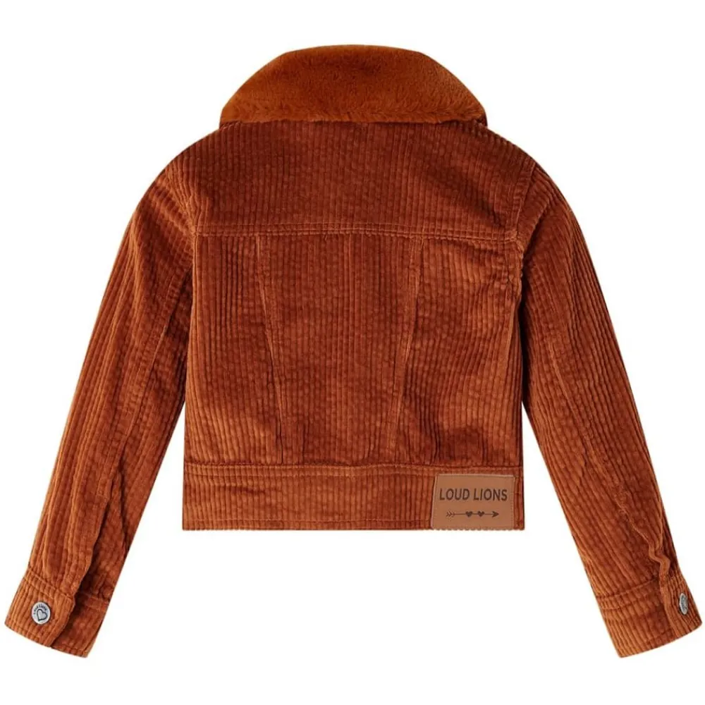 Kinderjas 92 ribfluweel cognackleurig>vidaXL Outlet