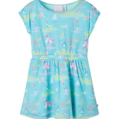 Kleding & Accessoires*vidaXL Kinderjurk 104 lichtzeeblauw