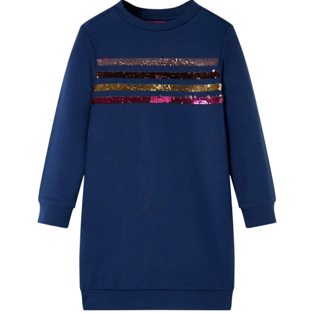 Kleding & Accessoires*vidaXL Kinderjurk 92 marineblauw