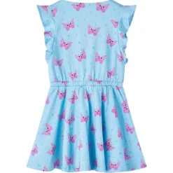 Kinderjurk met knopen zonder mouwen 104 blauw>vidaXL Online