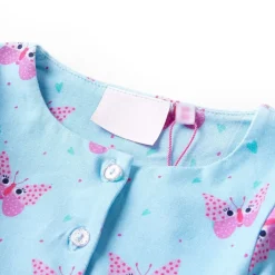 Kinderjurk met knopen zonder mouwen 104 blauw><noscript><img width=