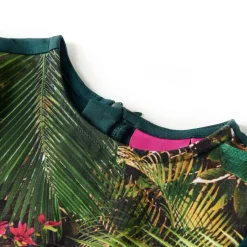 Kleding & Accessoires*vidaXL Kinderjurk met lange mouwen 104 Donkergroen