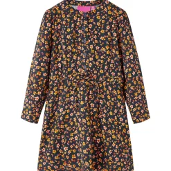 Kleding & Accessoires*vidaXL Kinderjurk met lange mouwen 92 marineblauw