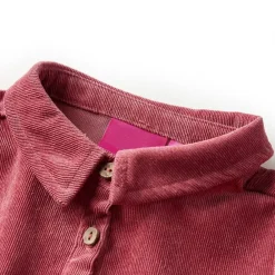 Kleding & Accessoires*vidaXL Kinderjurk met lange mouwen ribfluweel 92 oudroze