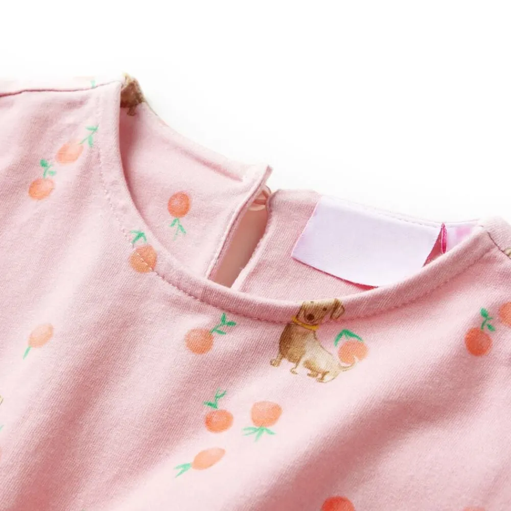 Kleding & Accessoires*vidaXL Kinderjurk met trekkoord 116 lichtoranje