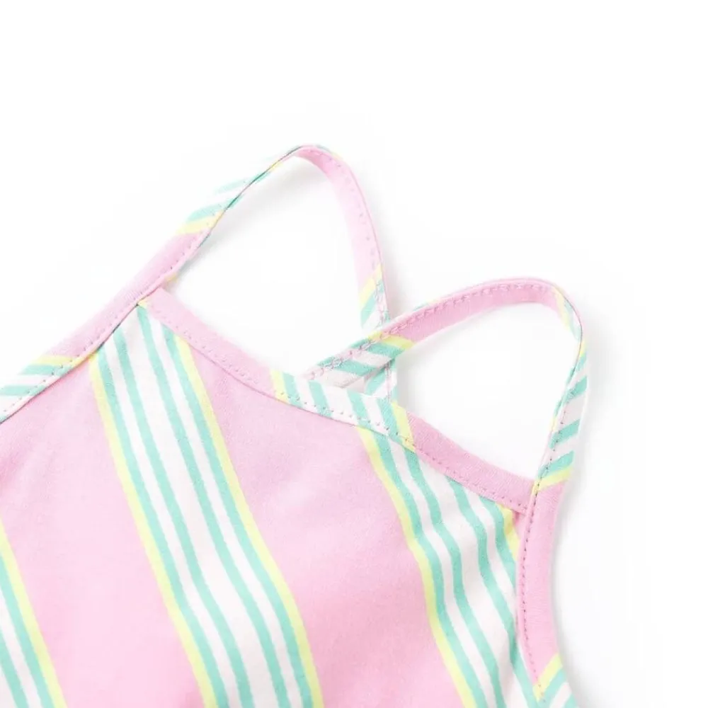 Kleding & Accessoires*vidaXL Kinderjurk zonder mouwen met trekkoord 104 roze