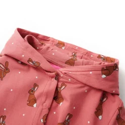 Kinderonesie met capuchon 92 oudroze><noscript><img width=