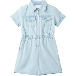 Kinderonesie met korte mouwen 92 zachtblauw>vidaXL Online
