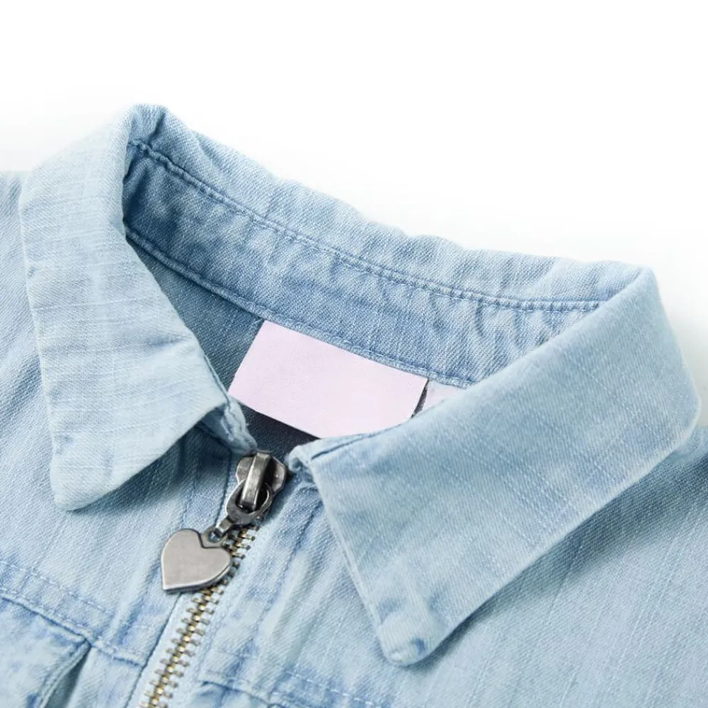 Kinderonesie met korte mouwen 92 zachtblauw>vidaXL Online