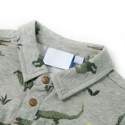 Kleding & Accessoires*vidaXL Kinderoverhemd 104 gemêleerd lichtkaki