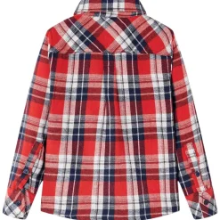 Kinderoverhemd geruit 104 rood en marineblauw>vidaXL New