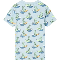 Kinderpyjama met korte mouwen 104 lichtblauw><noscript><img width=
