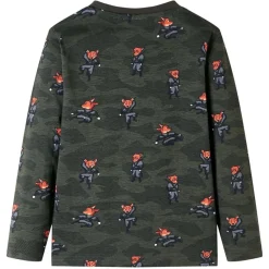 Kleding & Accessoires*vidaXL Kinderpyjama met lange mouwen 92 kakikleurig