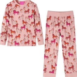 Kleding & Accessoires*vidaXL Kinderpyjama met lange mouwen 92 lichtroze