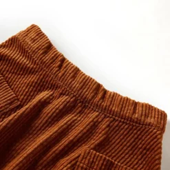 Kleding & Accessoires*vidaXL Kinderrok met zakken ribfluweel 92 kleurig Cognac
