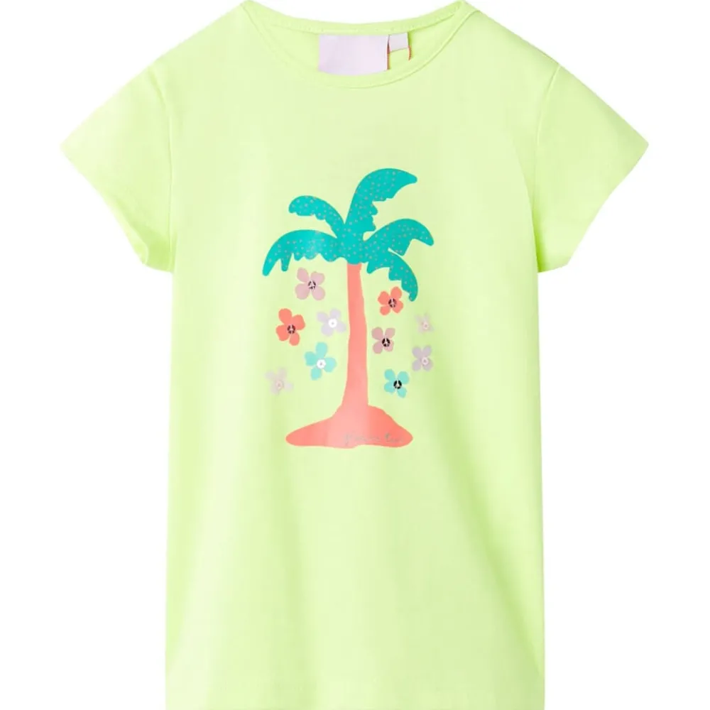 Kleding & Accessoires*vidaXL Kindershirt 116 fluorescerend Geel