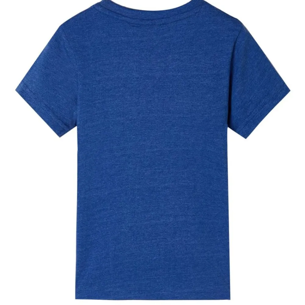 Kindershirt 128 gemêleerd donkerblauw>vidaXL Online