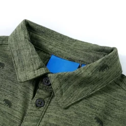 Kindershirt 104 gemêleerd kakikleurig><noscript><img width=