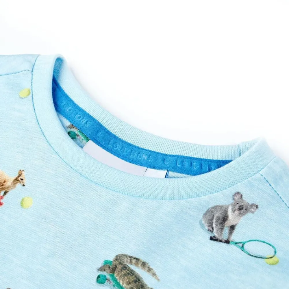 Kindershirt 116 gemêleerd lichtblauw>vidaXL Hot