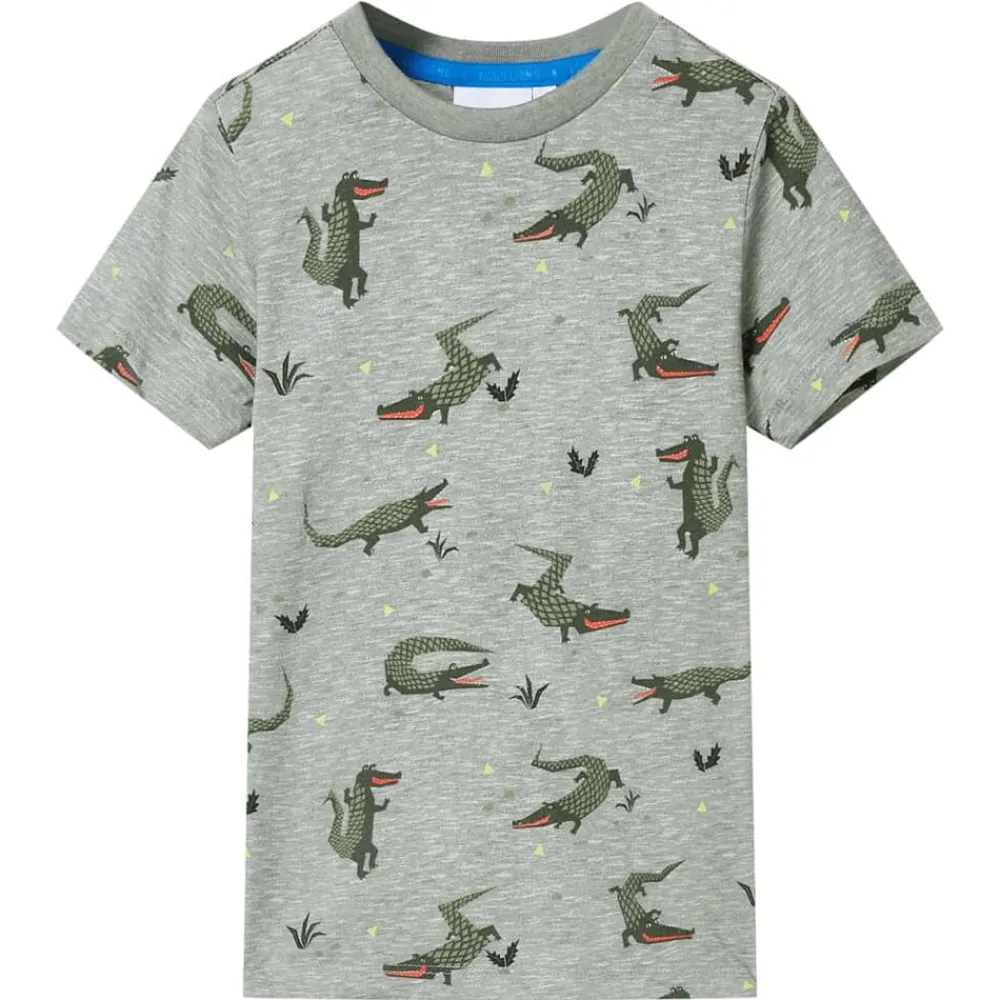 Kleding & Accessoires*vidaXL Kindershirt 104 gemêleerd lichtkaki