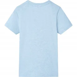 Kindershirt 104 gemêleerd zachtblauw>vidaXL