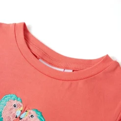 Kleding & Accessoires*vidaXL Kindershirt 104 kleurig Koraal