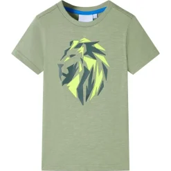 Kleding & Accessoires*vidaXL Kindershirt 116 lichtkleurig Kaki