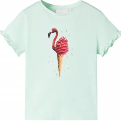 Kleding & Accessoires*vidaXL Kindershirt 128 lichtmint Mintgroen