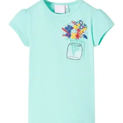 Kleding & Accessoires*vidaXL Kindershirt 128 lichtmint Mintgroen