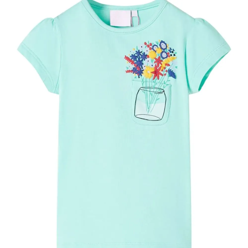Kleding & Accessoires*vidaXL Kindershirt 128 lichtmint Mintgroen
