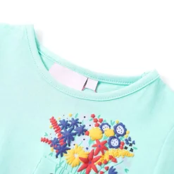 Kleding & Accessoires*vidaXL Kindershirt 128 lichtmint Mintgroen