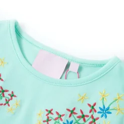 Kindershirt 128 lichtzeeblauw><noscript><img width=