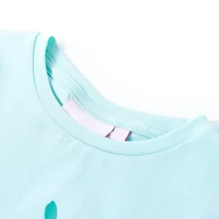 Kleding & Accessoires*vidaXL Kindershirt 116 lichtzeeblauw Aqua