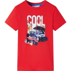 Kleding & Accessoires*vidaXL Kindershirt 104 Rood