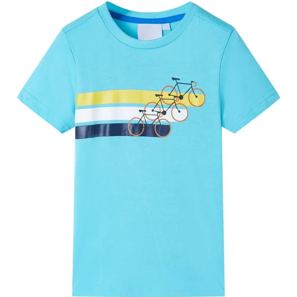 Kindershirt met korte mouwen 116 zeeblauw>vidaXL Outlet
