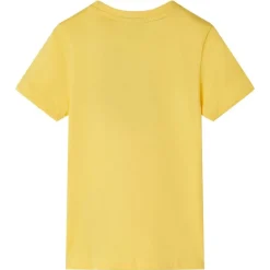 Kleding & Accessoires*vidaXL Kindershirt met korte mouwen 104 lichtkleurig Oker