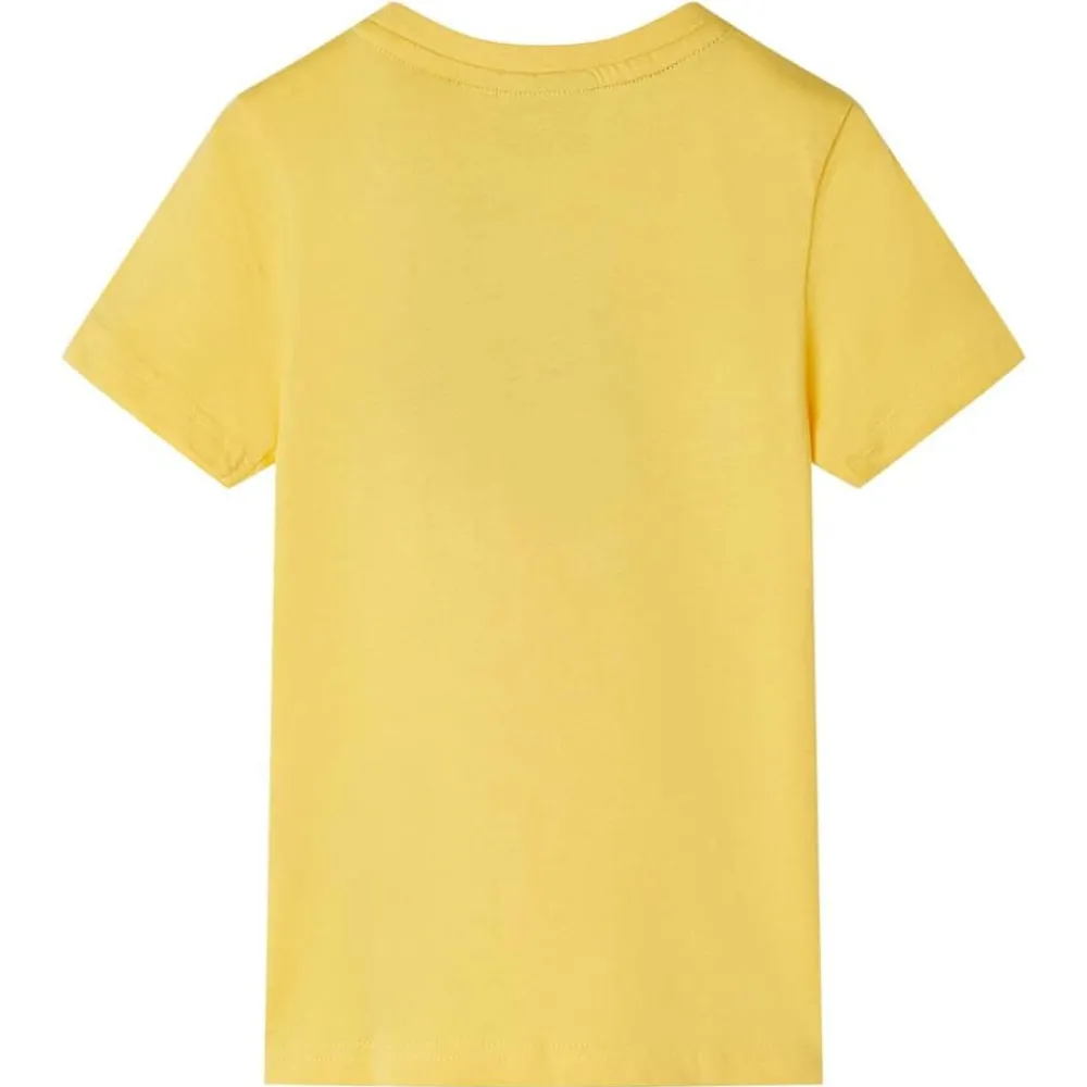 Kleding & Accessoires*vidaXL Kindershirt met korte mouwen 104 lichtkleurig Oker