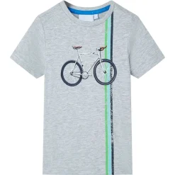 Kleding & Accessoires*vidaXL Kindershirt met korte mouwen 140 Grijs