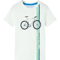 Kleding & Accessoires*vidaXL Kindershirt met korte mouwen 140 Ecru