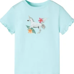 Kindershirt met korte mouwen 104 lichtzeeblauw>vidaXL Best
