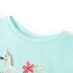 Kindershirt met korte mouwen 104 lichtzeeblauw><noscript><img width=