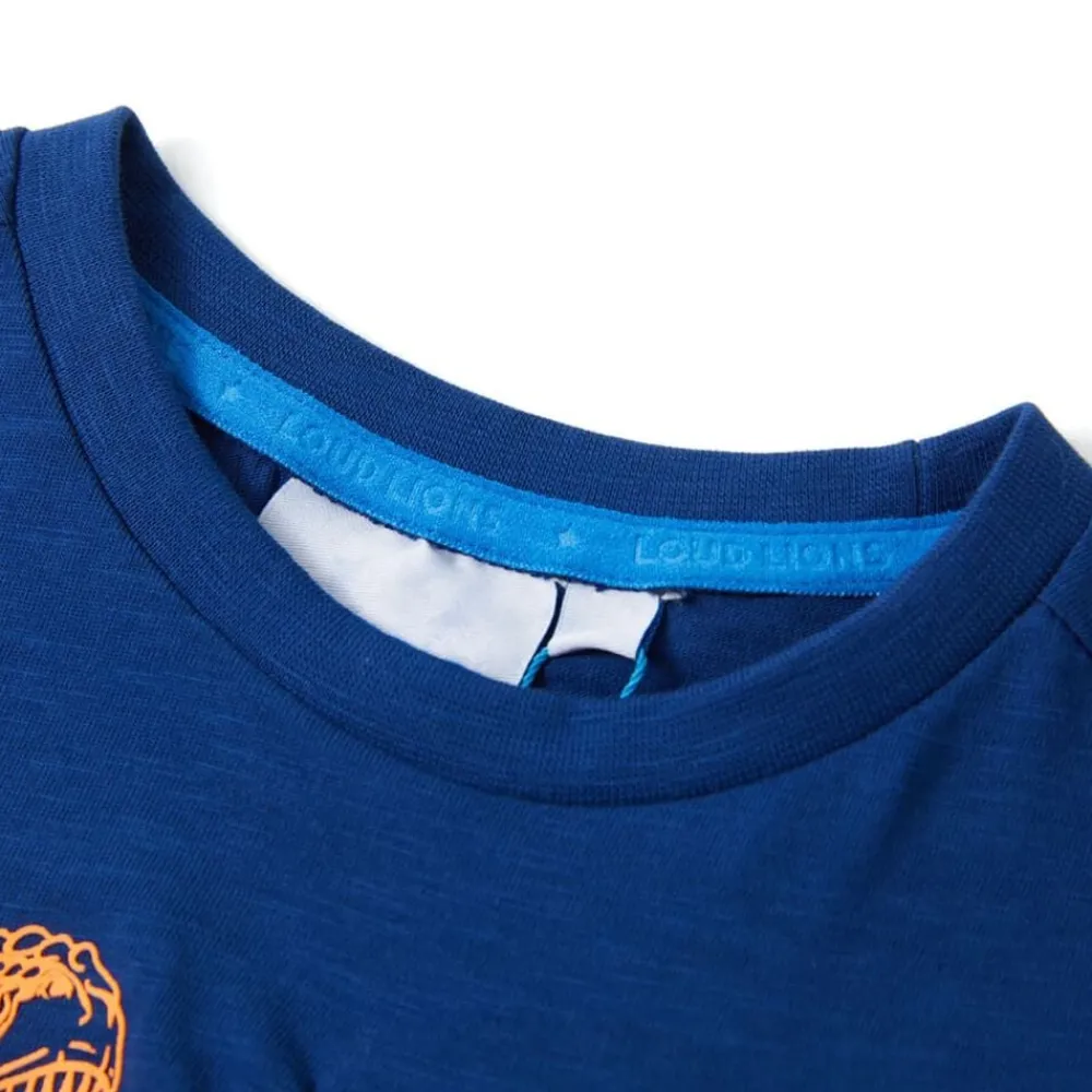 Kleding & Accessoires*vidaXL Kindershirt met korte mouwen 104 donker Blauw