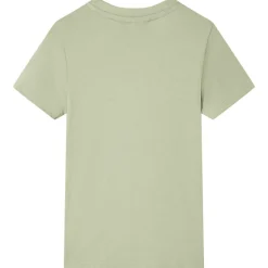 Kleding & Accessoires*vidaXL Kindershirt met korte mouwen 116 lichtkleurig Kaki