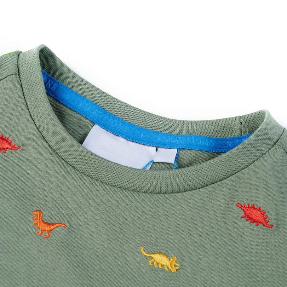 Kindershirt met korte mouwen 104 kakikleurig>vidaXL Discount