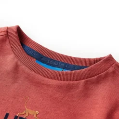 Kleding & Accessoires*vidaXL Kindershirt met lange mouwen 92 bruin Rood