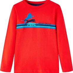 Kleding & Accessoires*vidaXL Kindershirt met lange mouwen 104 Rood