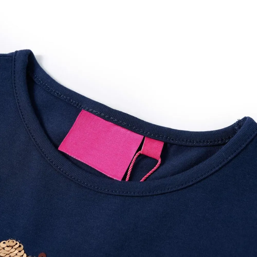 Kleding & Accessoires*vidaXL Kindershirt met lange mouwen 92 Marineblauw