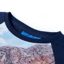 Kindershirt met lange mouwen 104 marineblauw><noscript><img width=