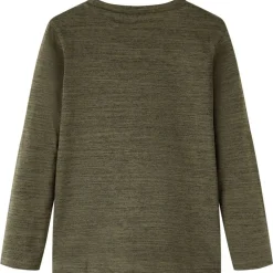 Kleding & Accessoires*vidaXL Kindershirt met lange mouwen 92 gemêleerd kleurig Kaki